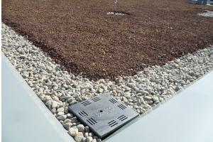 Flachdach-Entwässerung